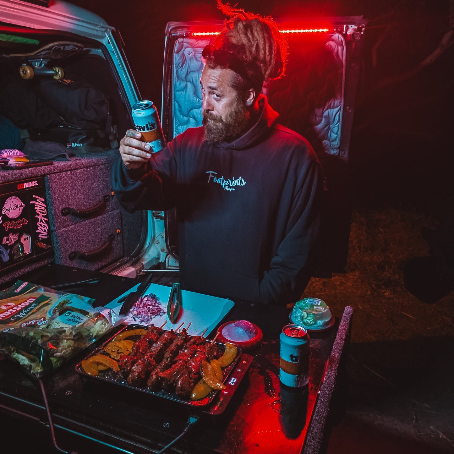 Heavy Over-Sized Hoodie - Black